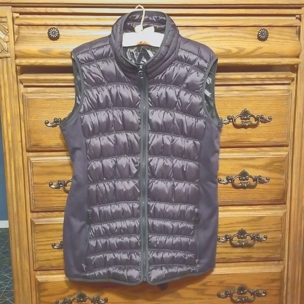Michael Kors Down Vest, XL, Slate Gray